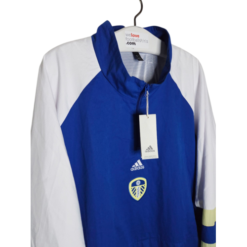 Adidas Original Vintage 1/3 zip football jacket Leeds United 2022/23