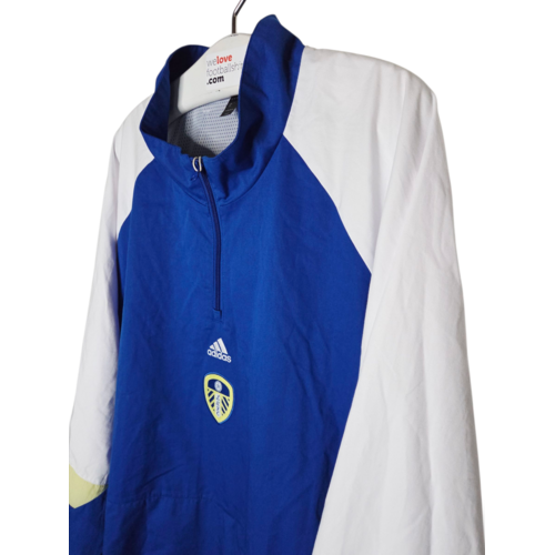 Adidas Original Vintage 1/3 zip football jacket Leeds United 2022/23