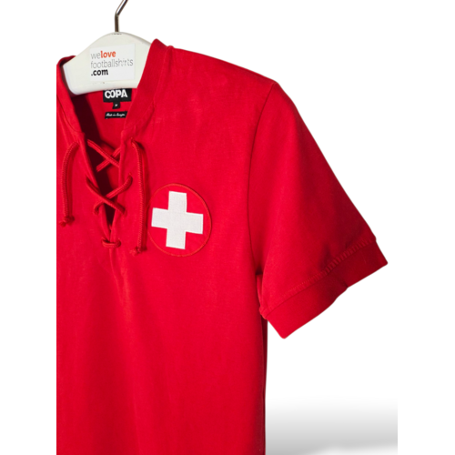 COPA Football Originelles Retro-Vintage-Fußballtrikot Schweiz Weltmeisterschaft 1954 COPA Football Originelles Retro-Vintage-Fußballtrikot Schweiz Weltmeisterschaft 1954