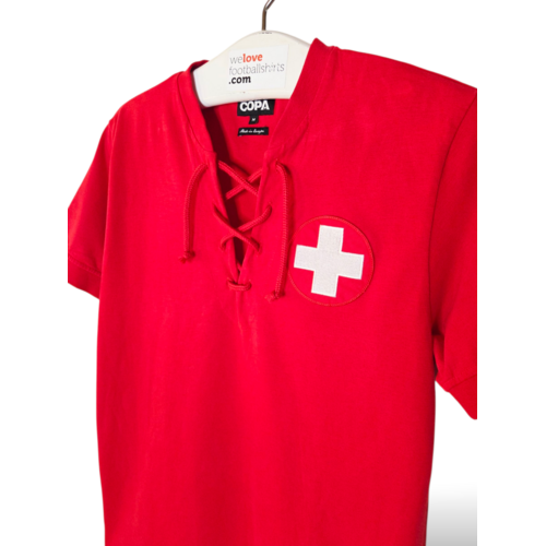 COPA Football Originelles Retro-Vintage-Fußballtrikot Schweiz Weltmeisterschaft 1954 COPA Football Originelles Retro-Vintage-Fußballtrikot Schweiz Weltmeisterschaft 1954