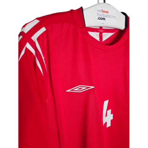 Umbro Originelles Retro-Vintage-Fußballtrikot England EURO 2004 Umbro Originelles Retro-Vintage-Fußballtrikot England EURO 2004