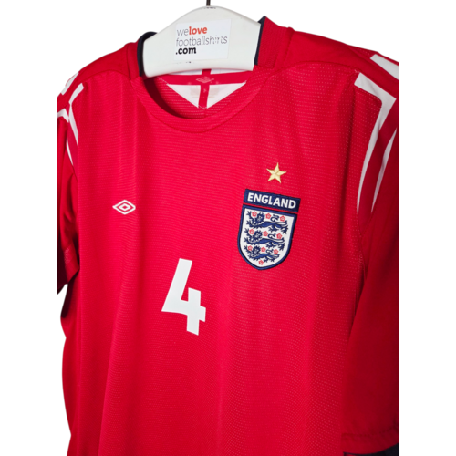 Umbro Originelles Retro-Vintage-Fußballtrikot England EURO 2004 Umbro Originelles Retro-Vintage-Fußballtrikot England EURO 2004