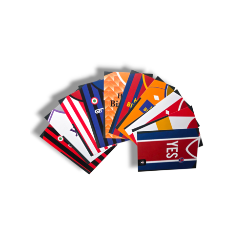 Fanwear Set of football greeting cards Fanwear Set of football greeting cards