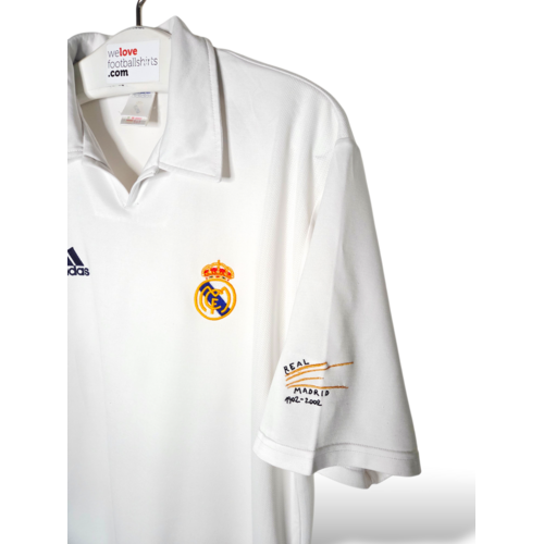 Adidas Origineel retro vintage voetbalshirt Real Madrid CF 2001/02 Centenary Adidas Origineel retro vintage voetbalshirt Real Madrid CF 2001/02 Centenary