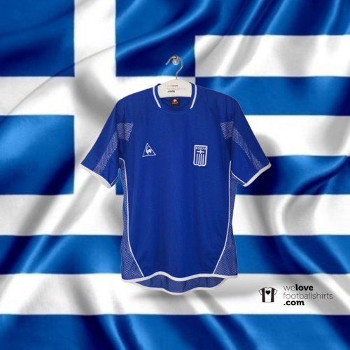 Le Coq Sportif Origineel retro vintage voetbalshirt Griekenland 2003 Le Coq Sportif Origineel retro vintage voetbalshirt Griekenland 2003