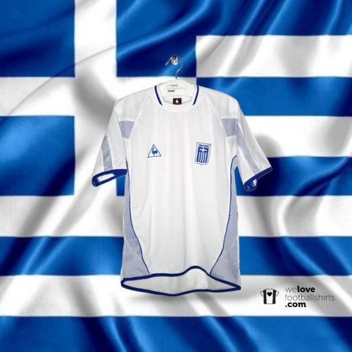 Le Coq Sportif Origineel retro vintage voetbalshirt Griekenland 2003 Le Coq Sportif Origineel retro vintage voetbalshirt Griekenland 2003