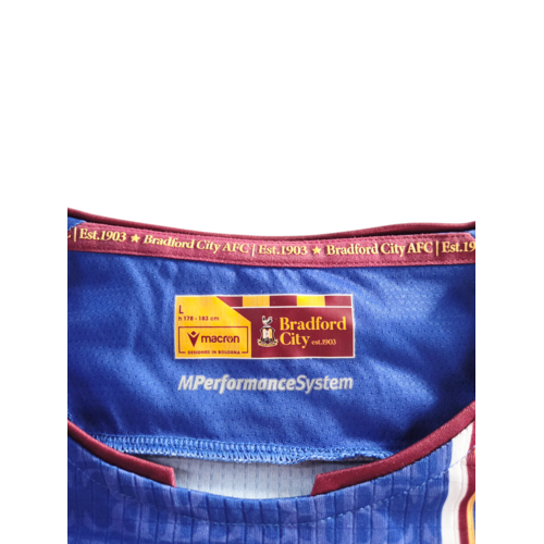 Macron Origineel retro vintage voetbalshirt Bradford City AFC 2024/25 Macron Origineel retro vintage voetbalshirt Bradford City AFC 2024/25
