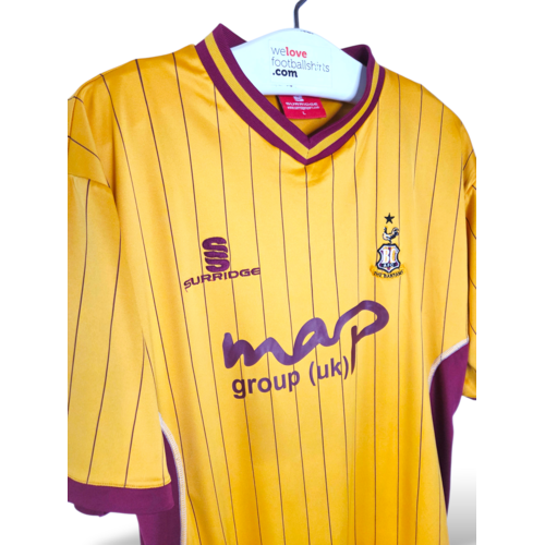 Surridge Origineel retro vintage voetbalshirt Bradford City AFC 2010/11 Surridge Origineel retro vintage voetbalshirt Bradford City AFC 2010/11