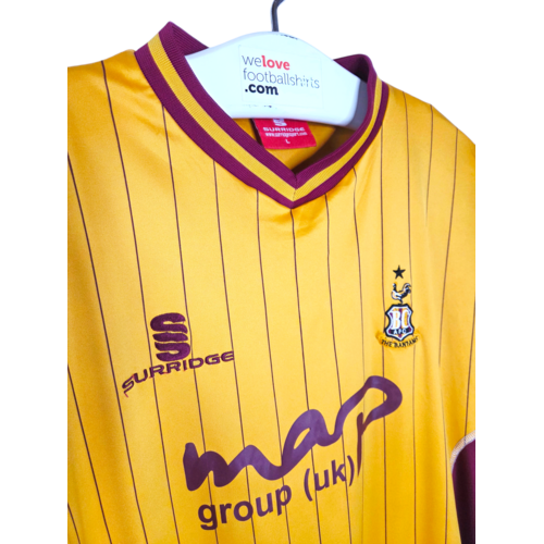 Surridge Origineel retro vintage voetbalshirt Bradford City AFC 2010/11 Surridge Origineel retro vintage voetbalshirt Bradford City AFC 2010/11