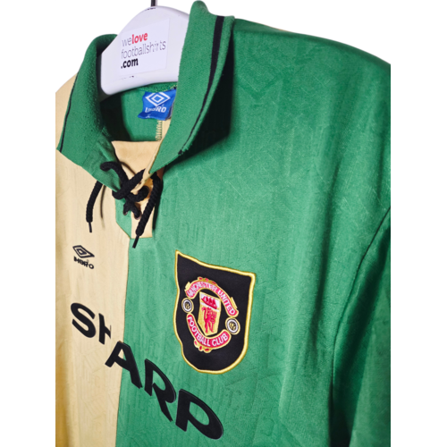 Umbro Originelles Retro-Vintage-Fußballtrikot Manchester United 1992/94 Umbro Originelles Retro-Vintage-Fußballtrikot Manchester United 1992/94