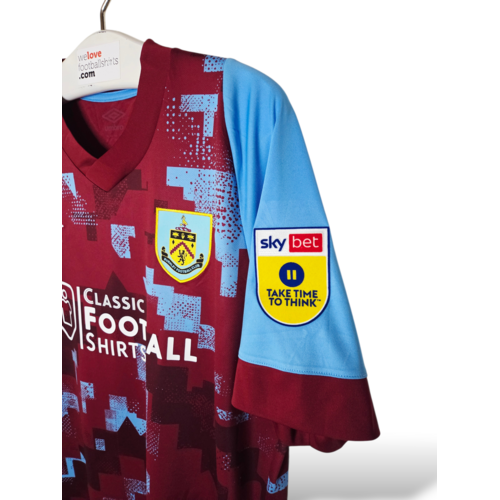 Umbro Originelles Retro-Vintage-Fußballtrikot Burnley FC 2022/23