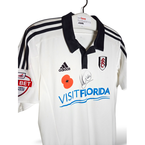 Adidas Origineel Adidas Matchworn en Gesigneerd voetbalshirt Fulham 2015/16