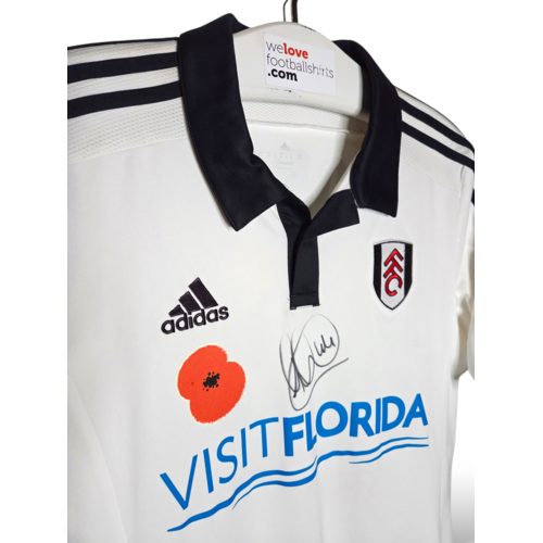 Adidas Origineel Adidas Matchworn en Gesigneerd voetbalshirt Fulham 2015/16