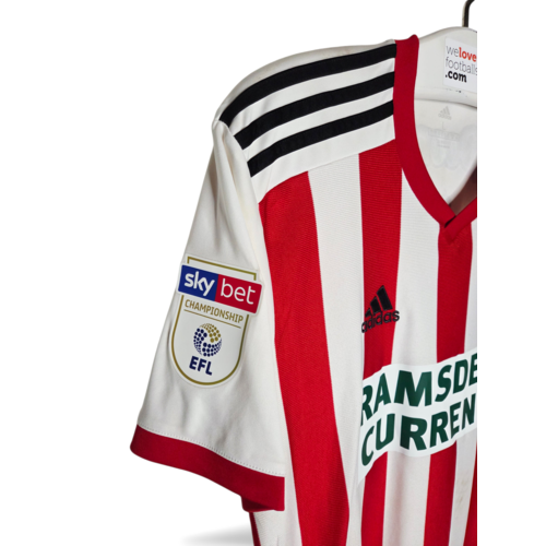 Adidas Original Adidas Matchworn Fußballtrikot Sheffield United FC 2018/19