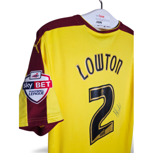 Puma Original Puma Matchworn and Signed Burnley FC 2015/16 Football Shirt