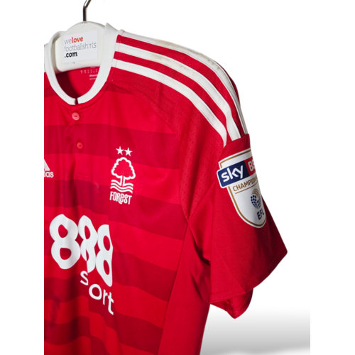 Adidas Original Adidas Matchworn Football Shirt Nottingham Forest 2016/17