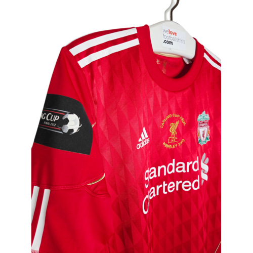 Adidas Original Adidas vintage Matchworn football shirt Liverpool Carling Cup 2012