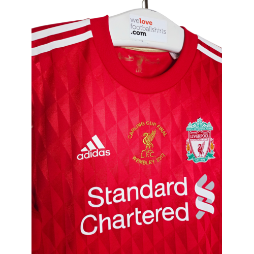 Adidas Original Adidas vintage Matchworn football shirt Liverpool Carling Cup 2012