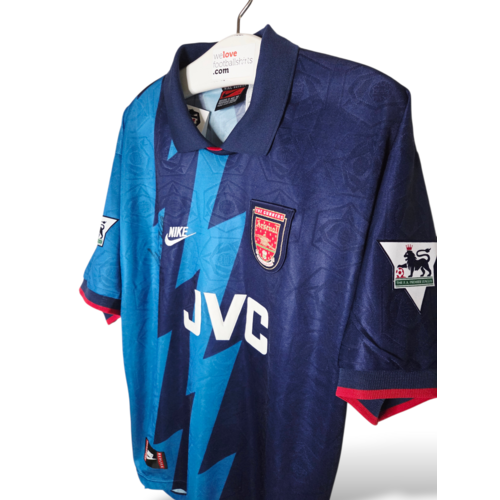 Nike Original Vintage-Fußballtrikot von Nike, signiert, Arsenal, Saison 1995/96 Nike Original Vintage-Fußballtrikot von Nike, signiert, Arsenal, Saison 1995/96