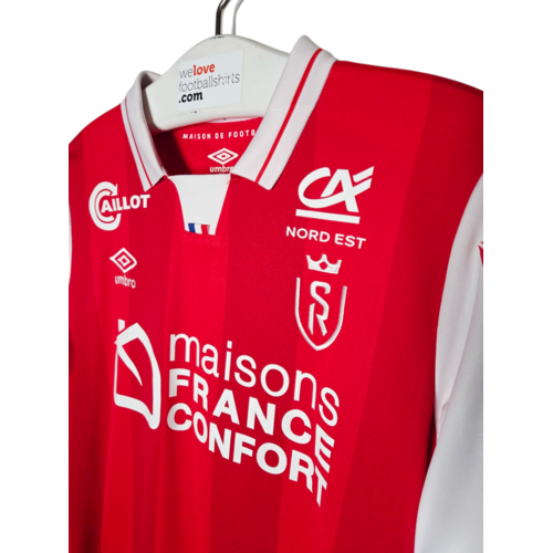 Umbro Umbro Matchworn and Signed Stade de Reims 2021/22 Football Shirt