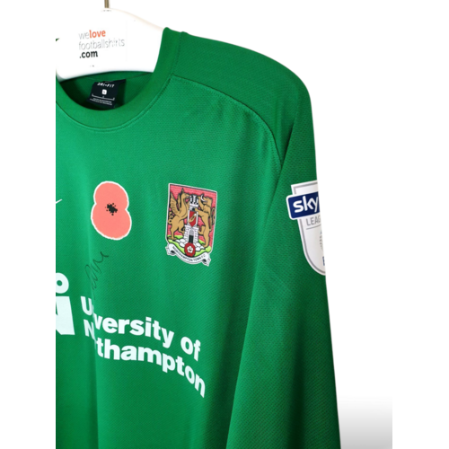 Nike Nike Match-Issue and signed vintage goalkeeper shirt Northampton Town F.C. 2017/18