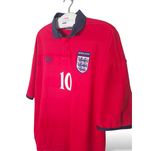 Umbro Originelles Retro-Vintage-Fußballtrikot England EURO 2000