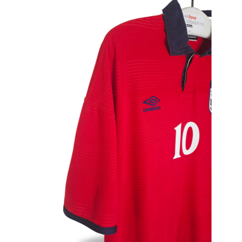 Umbro Originelles Retro-Vintage-Fußballtrikot England EURO 2000