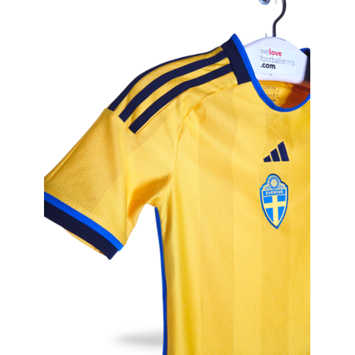 Adidas Origineel retro vintage kinder voetbalshirt Zweden 2022/23