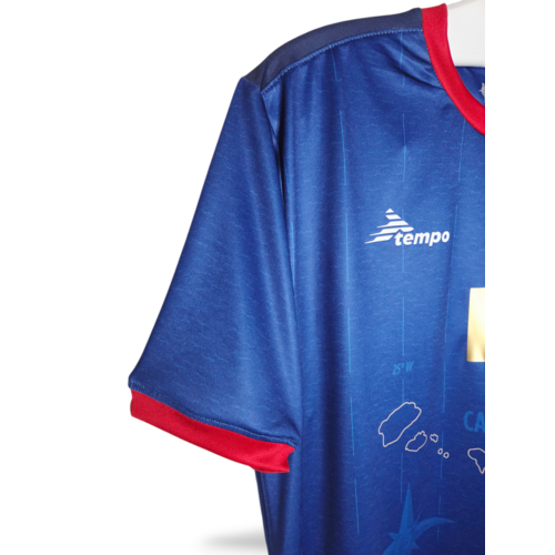 Tempo Origineel retro vintage voetbalshirt Kaapverdië 2024