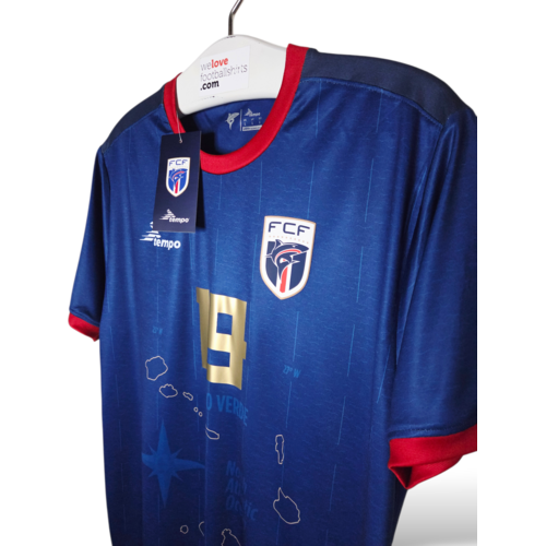 Tempo Origineel retro vintage voetbalshirt Kaapverdië 2024