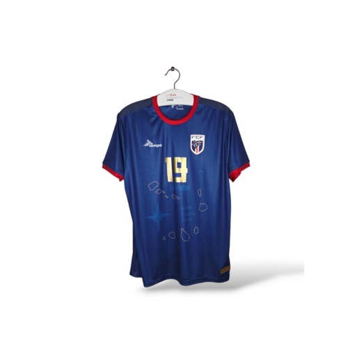 Tempo Origineel retro vintage voetbalshirt Kaapverdië 2024