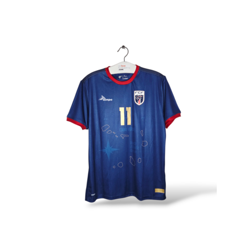 Tempo Origineel retro vintage voetbalshirt Kaapverdië 2024