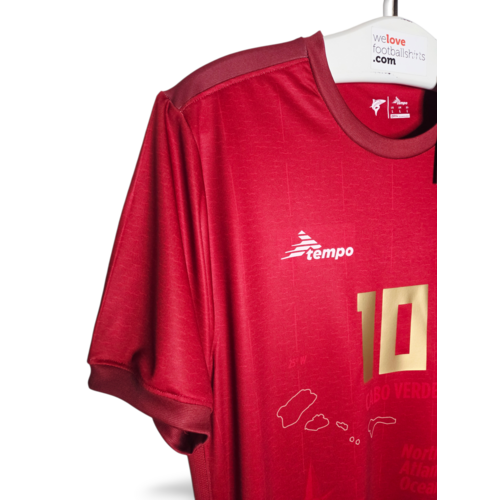 Tempo Origineel retro vintage voetbalshirt Kaapverdië 2024