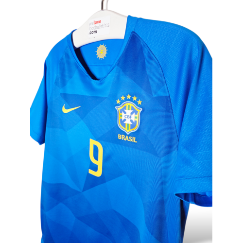 Nike Originelles Retro-Vintage-Fußballtrikot Brasilien WM 2018