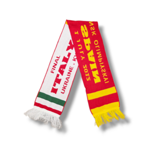 Voetbalsjaal Italië - Spanje