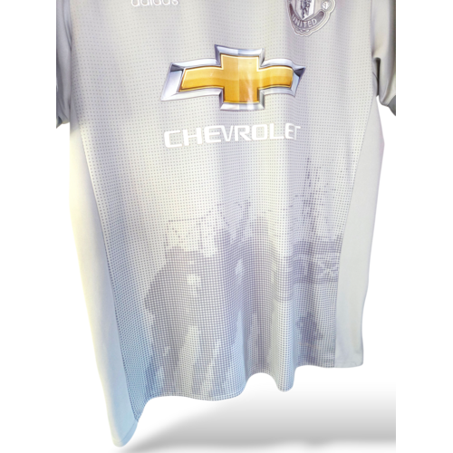 Adidas Origineel retro vintage voetbalshirt Manchester United 2017/18