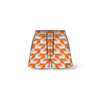 Heijzoo Swimshort Orange 80s (*PRE ORDER)