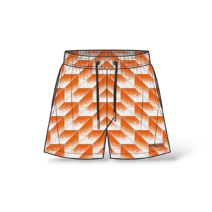 Heijzoo Sportswear Heijzoo Swimshort Orange 80s (*PRE ORDER)