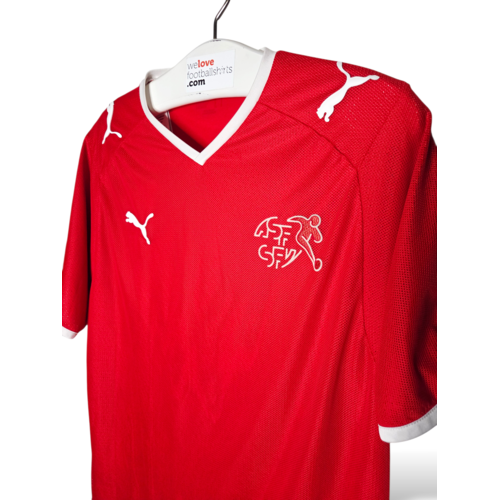 Puma Originelles Retro-Vintage-Fußballtrikot Schweiz EURO 2008 Puma Originelles Retro-Vintage-Fußballtrikot Schweiz EURO 2008