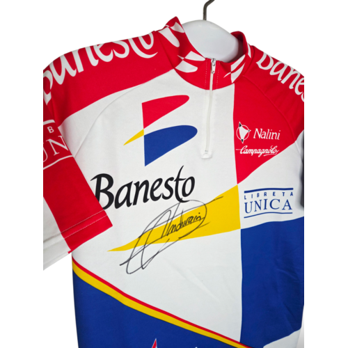Nalini Origineel Nalini vintage wielershirt Banesto 1994 signed by Miquel Indurain