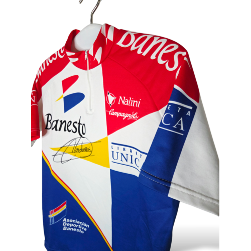 Nalini Origineel Nalini vintage wielershirt Banesto 1994 signed by Miquel Indurain