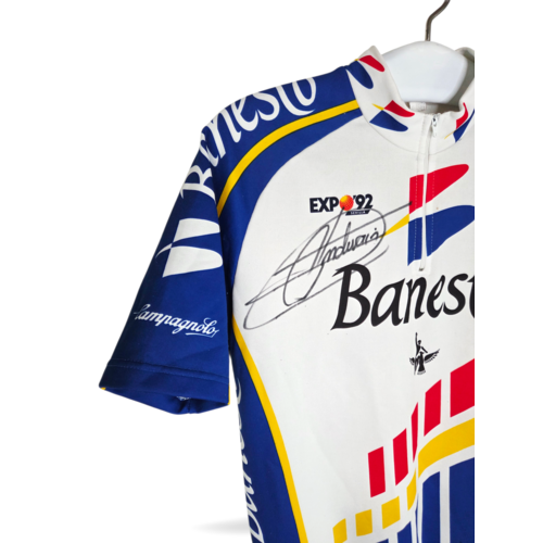 Nalini Origineel Nalini vintage wielershirt Banesto 1992 signed by Miquel Indurain