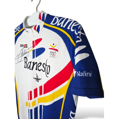 Nalini Origineel Nalini vintage wielershirt Banesto 1992 signed by Miquel Indurain