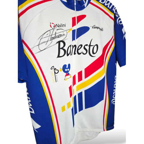 Nalini Origineel Nalini vintage wielershirt Banesto 1992 signed by Miquel Indurain