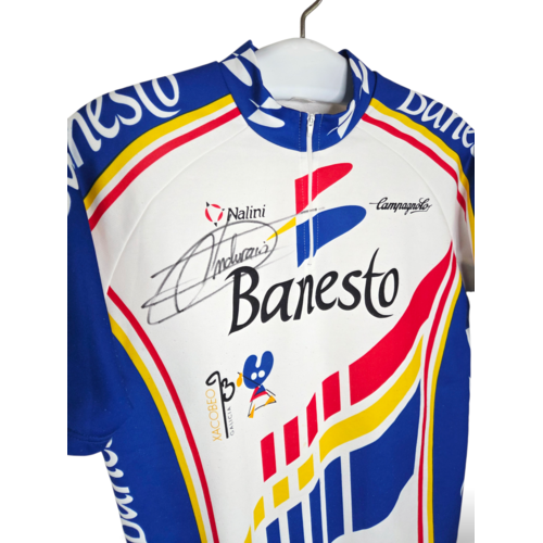 Nalini Origineel Nalini vintage wielershirt Banesto 1993 signed by Miquel Indurain