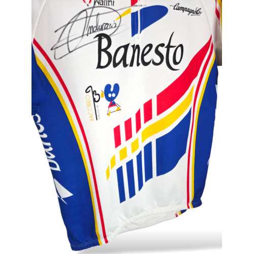 Nalini Origineel Nalini vintage wielershirt Banesto 1993 signed by Miquel Indurain