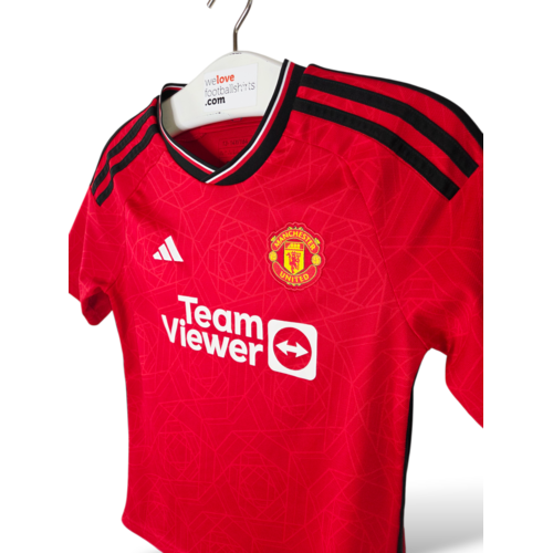 Adidas Origineel retro vintage kinder voetbalshirt Manchester United 2023/24
