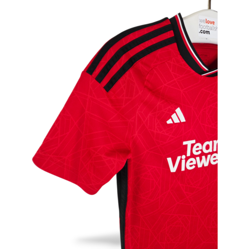 Adidas Origineel retro vintage kinder voetbalshirt Manchester United 2023/24