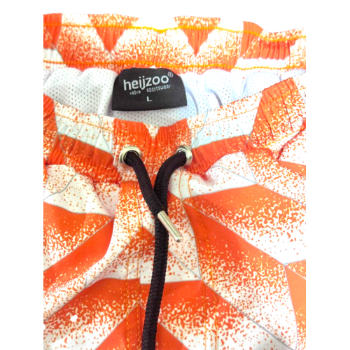 Heijzoo Sportswear Heijzoo Retro Summer Swimshort – Orange 80s | Retro Zwembroek Heren