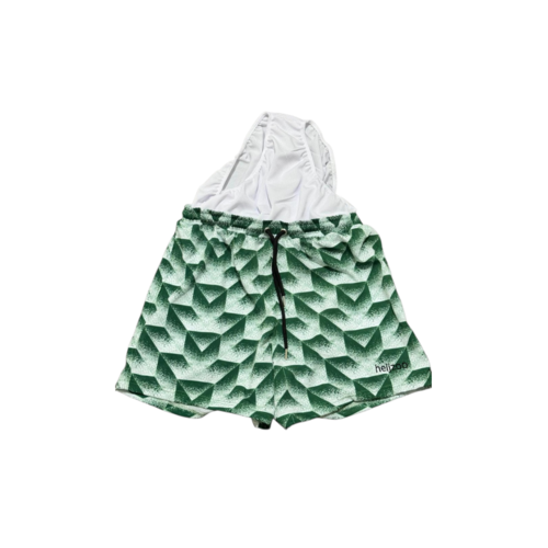 Heijzoo Sportswear Heijzoo Retro Summer Swimshorts – Green 80s | Retro Swim Trunks Men